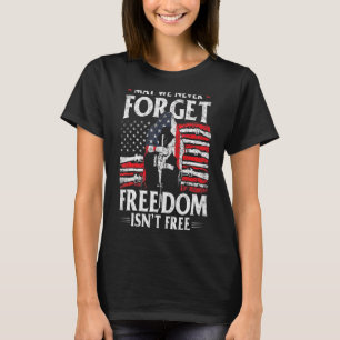 Mannen Mogen we de vrijheid nooit vergeten Int Fre T-shirt