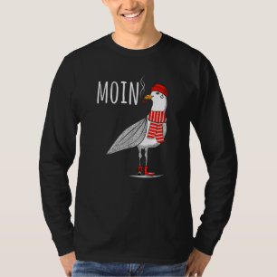 Mannen Moin Gezegde Zeemeeuw Vogel Zee Zeilen Noor T-shirt
