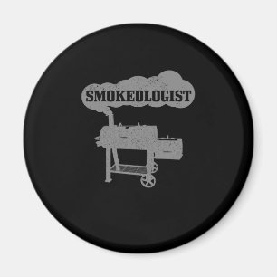 Mannen mokeoloog BBQ Grilling Chef Smoker Funny B Magneet
