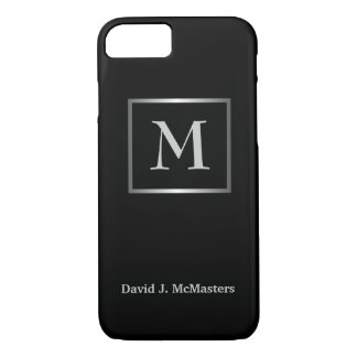 Mannen Monogram Black Silver Executive Hoesje