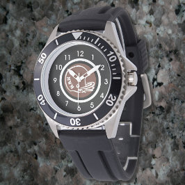 Mannen Monogram Footballs helm horlogeband Horloge