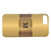 Mannen Monogram Gold Kijk Case-Mate iPhone Case (Achterkant (Horizontaal))