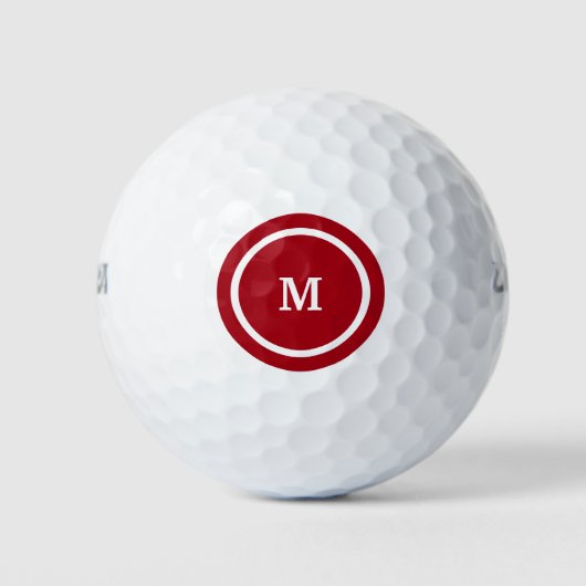 Mannen Monogram Golfballen (Voorkant)
