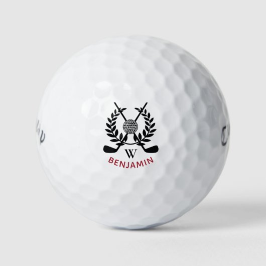 Mannen Monogram Golfballen (Voorkant)