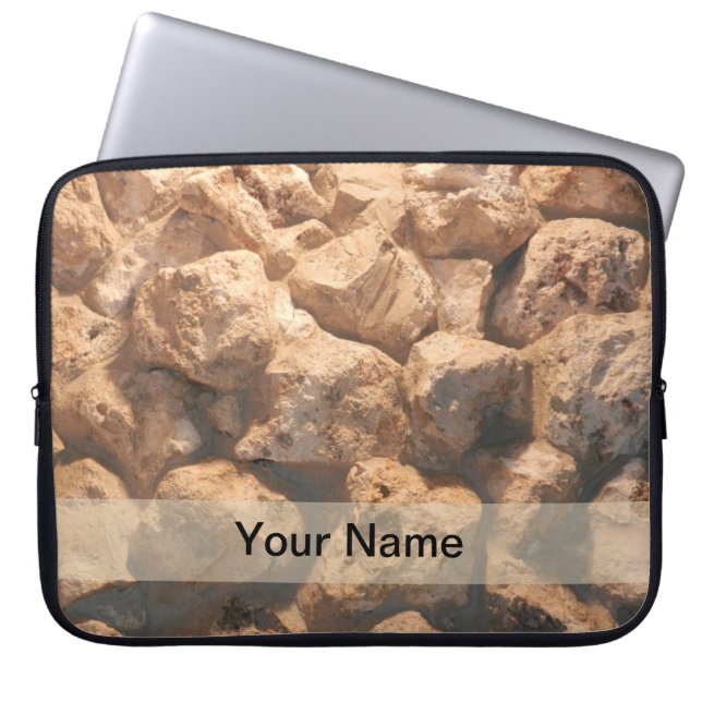 Mannen monogram laptophoes laptop sleeve (Voorkant)