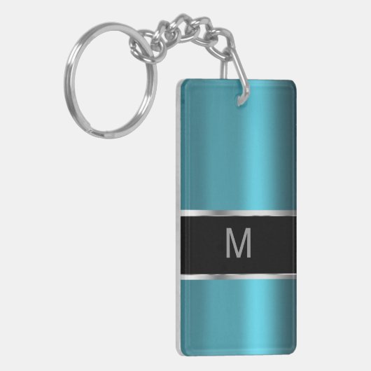 Mannen monogram Sleutelhanger (Voorkant Links)