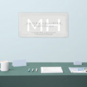 Mannen Monogrammed, Grey Business Spandoek (Beurs)