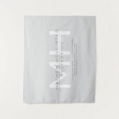 Mannen Monogrammed, Grey Business Wandkleed (Voorkant)