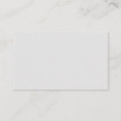 Mannen Monogrammed, Grey Visitekaartje Magnet (Achterkant)