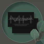 Mannen Monogrammed, Grijs & Zwart Visitekaartje