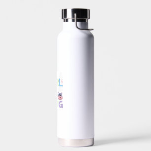 Mannen MooDeng gewoon een meisje dat van Moo Deng  Waterfles