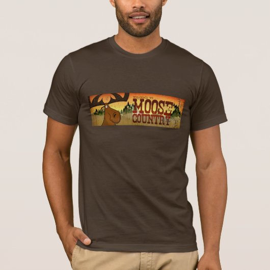 Mannen Moose Banner T-Shirt (Voorkant)