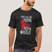 Mannen motocross voor vuile bike Riding pap Poppa  T-shirt (Voorkant)