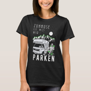 Mannen Motorhome Camper Camping Caravan Funny Pens T-shirt