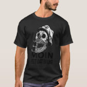 Mannen motorrijder Heet dat bi Uns Flat German Sku T-shirt (Voorkant)