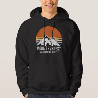Mannen Mount Everest-Geography Lover-Hiking 1510 Hoodie