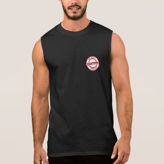 Mannen-mouwloos T-shirt (Voorkant)