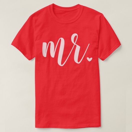 Mannen Mr Wedding Pas getrouwd Husband Honeymoon M T-shirt (Design voorkant)