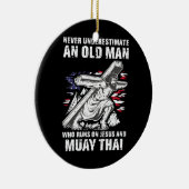Mannen Muay Thai Pap Christelijke Gemengde Martial Keramisch Ornament (Rechts)