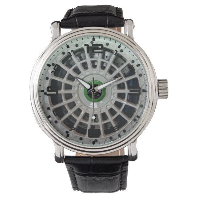 Mannen Multi Spoke Wheel Horloge (Voorkant)