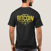 Mannen munt EST 2009 Hodl Crypto Currency Btc Tra T-shirt (Achterkant)