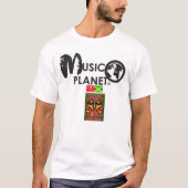 MANNEN MUSIC PLANET T-SHIRT (Voorkant)