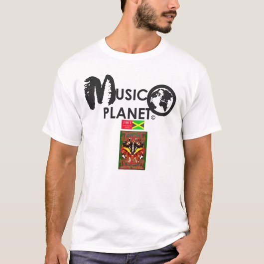 MANNEN MUSIC PLANET T-SHIRT (Voorkant)
