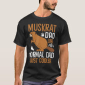 Mannen muskusrat vader als een normale vader, gewo t-shirt (Voorkant)