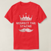 Mannen Mustache respecteert het da van de grappige T-shirt (Design voorkant)