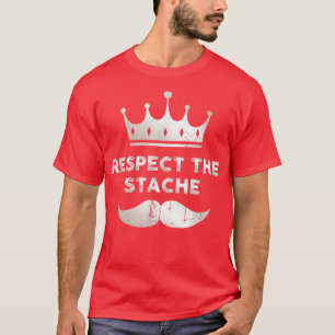 Mannen Mustache respecteert het da van de grappige T-shirt