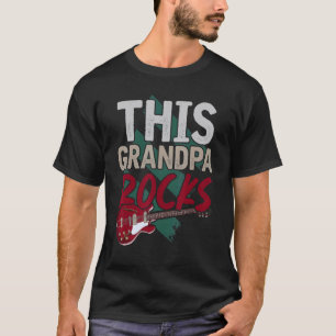 Mannen muzikant in ruste opa gitarist Music Reti T-shirt