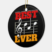 Mannen muzikant vader beste pap ooit band pap keramisch ornament (Links)