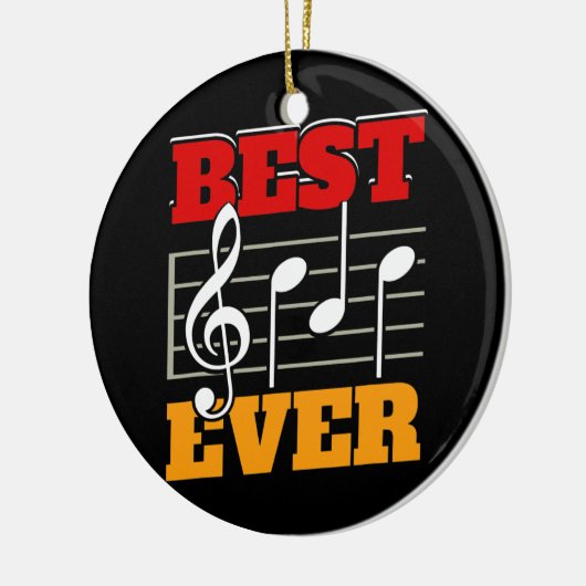 Mannen muzikant vader beste pap ooit band pap keramisch ornament (Links)