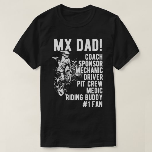 Mannen Mx Pa Moto Cross Dad.png T-shirt (Design voorkant)