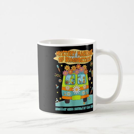 Mannen Mystery Machine van Diagnostics Lab Tech La Koffiemok (Rechts)