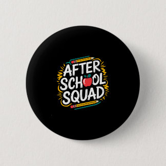 Mannen na schoolprogramma onderwijs en team na ronde button 5,7 cm