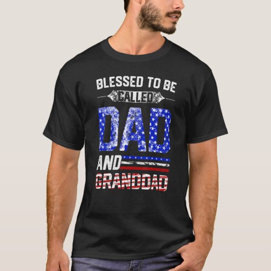 Mannen naakte vader en grootvaders t-shirt (Voorkant)