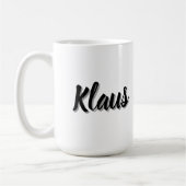 Mannen naam Klaus, Koffiemok (Links)