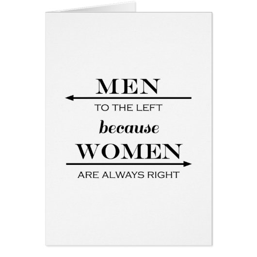 Mannen naar links omdat vrouwen altijd rechts zijn (Voorkant)
