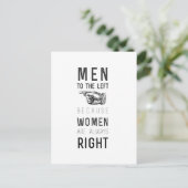 mannen naar links omdat vrouwen altijd rechts zijn briefkaart (Staand voorkant)