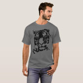 mannen naar shirt met tijger (Voorkant volledig)
