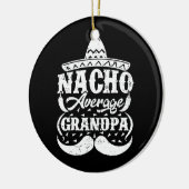 Mannen Nacho Gemiddelde opa Mexicaans Pet Mustache Keramisch Ornament (Links)