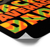 Mannen Nacho Gemiddelde Papa Funny Vaderdag Poster (Hoek)