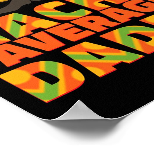 Mannen Nacho Gemiddelde Papa Funny Vaderdag Poster (Hoek)