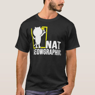 Mannen nat meographic Hilarious Cat Expression T-shirt