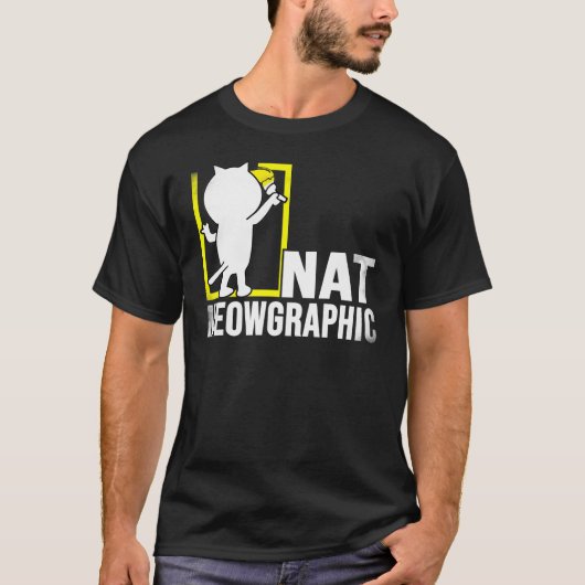 Mannen nat meographic Hilarious Cat Expression T-shirt (Voorkant)