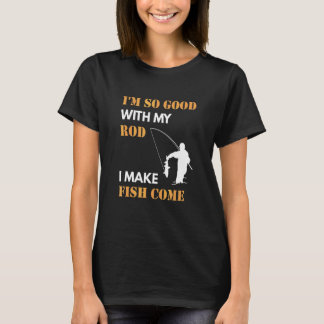 Mannen Natuur Buiten Bass Meer Vissen Visser Manne T-shirt