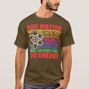 Mannen natuurkunde Leerder Deeltjesfysicus Thorium T-shirt