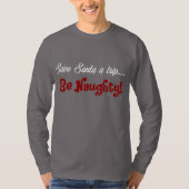 Mannen Naughty Funny Kerstfeestdag T-shirt (Voorkant)