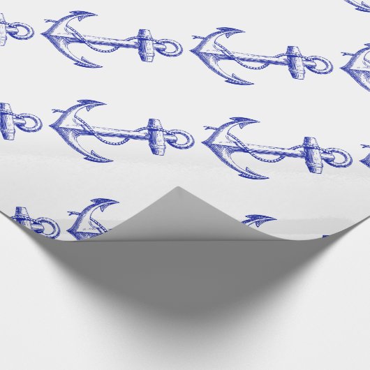 Mannen Nautical Boat Anchor Cadeaupapier (Hoek)